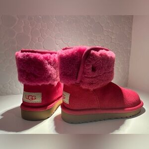 UGG Girls Pink Shearling Boots